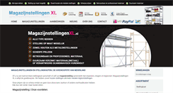 Desktop Screenshot of magazijnstellingenxl.nl